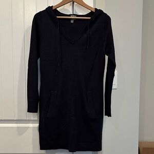 New York & Company Navy Long Sleeve Dress